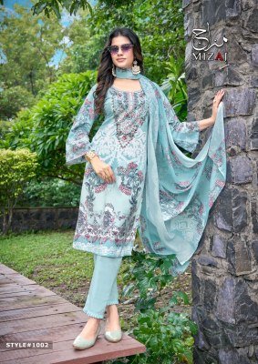 Keval Fab Mizaj M Prints Vol 1 Premium Soft Cotton Embroidered Dress Material Wholesale dress material catalogs
