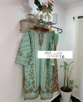 Keval Fab Sobia Najir Vol 16 Exclusive Designer Karachi Print Kurti Pant Dupatta Wholesale  kurtis catalogs