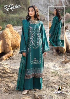 Keval fab present K Kasha vol 8 exclusive designer cotton printed unstitched karachi suit catalogue salwar kameez catalogs