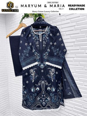 KevalFab Maryum And Maria Vol 17 Karachi Readymade Kurti Pant with Dupatta Cotton And Lawn Kurti for Women And Wholesale kurtis catalogs