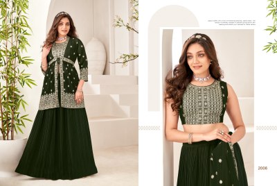 Khushi fashion by Sonakshi embroidered shrug blouse with skirt catalogue at low rate lehenga choli catalogs