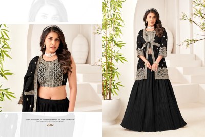 Khushi fashion by Sonakshi embroidered shrug blouse with skirt catalogue at low rate lehenga choli catalogs