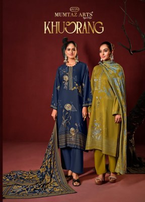 Khusrang by Mumtaz arts pure pasmina digital prented dress material catalogue at affordable rate wholesale catalogs