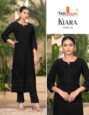 Kiara by Tunic house fully luckhnovi work kurti catalogue at affordable rate Tunic house 