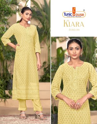 Kiara by Tunic house fully luckhnovi work kurti catalogue at affordable rate kurtis catalogs