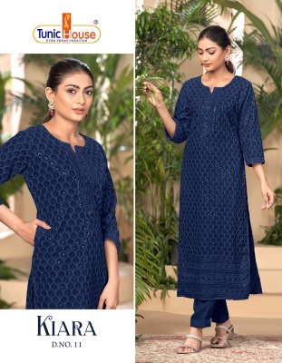 Kiara by Tunic house fully luckhnovi work kurti catalogue at affordable rate kurtis catalogs