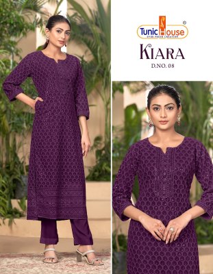 Kiara by Tunic house fully luckhnovi work kurti catalogue at affordable rate kurtis catalogs