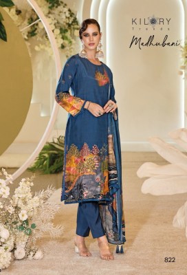 Kilory Trendz by Madhubani pure embroidered muslin digital printed unstitched salwar suit catalogue at low rate salwar kameez catalogs