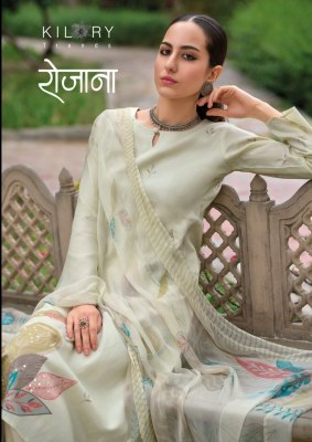 Kilory Trendz by Rozana pure jam cotton with fancy work unstitched salwar kameez catalogue at wholesale price Kilory trendz