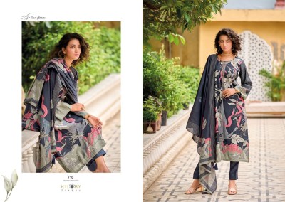 Kilory Trendz by Zara pure viscose muslin digital printed and foil printed salwar kameez catalogs