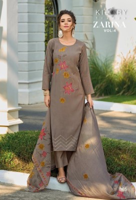 Kilory Trendz by Zarina 4 pure masline digital embroidered unstitched dress material catalogue at low rate salwar kameez catalogs