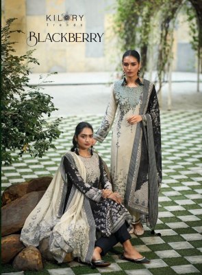 Kilory Trendz present Blackberry handwork with printed unstitched dress material catalogue Kilory trendz