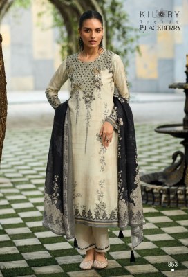 Kilory Trendz present Blackberry handwork with printed unstitched dress material catalogue salwar kameez catalogs