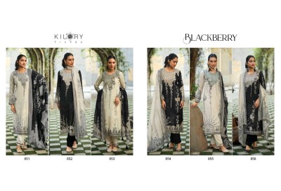 Kilory Trendz present Blackberry handwork with printed unstitched dress material catalogue salwar kameez catalogs