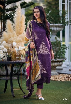 Kilory Trendz present Ruby pure jam cotton with fancy work unstitched dress material catalogue at low rate  salwar kameez catalogs