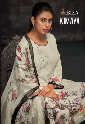 Kimaya by IBIZA pure linen digital printed unstitched suit catalogue IBIZA