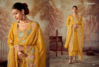 Kimora Heer Shahi Design No 2181 To 2188 Series Embordered Silk Suits With Banarasi Dupatta Collection  salwar kameez catalogs