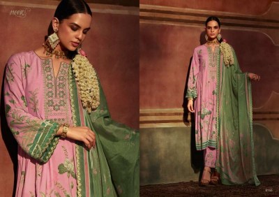 Kimora Heer Zulfa 159 Design No 9151 To 9157 Pure Muslin Suits With Embroidery Dupatta Collection salwar kameez catalogs