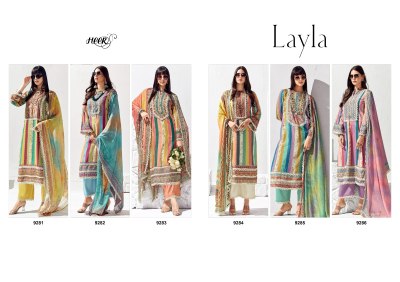 Kimora by Layla fancy printed with lace unstitched dress material catalogue at low rate salwar kameez catalogs