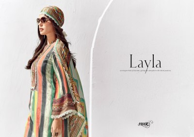 Kimora by Layla fancy printed with lace unstitched dress material catalogue at low rate salwar kameez catalogs