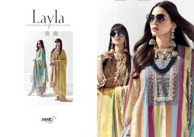 Kimora by Layla fancy printed with lace unstitched dress material catalogue at low rate salwar kameez catalogs