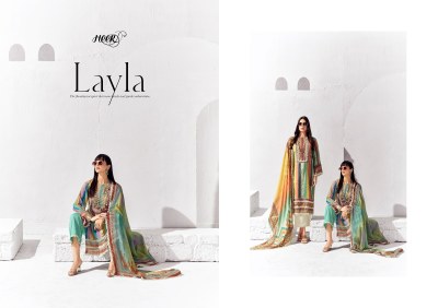 Kimora by Layla fancy printed with lace unstitched dress material catalogue at low rate salwar kameez catalogs