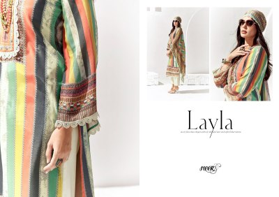 Kimora by Layla fancy printed with lace unstitched dress material catalogue at low rate salwar kameez catalogs