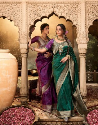 Kira by rajyog Soft banarsi silk fancy beautiful saree with blouse catalogue at low rate sarees catalogs