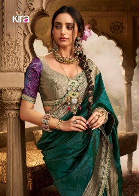 Kira by rajyog Soft banarsi silk fancy beautiful saree with blouse catalogue at low rate sarees catalogs