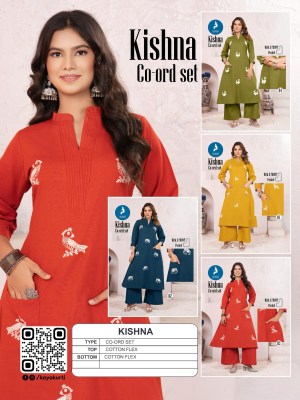 Kishna by Kaya Super quality Best designed Cotton Flex Kurti with bottom at affordable rate  kurtis catalogs
