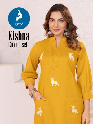 Kishna by Kaya Super quality Best designed Cotton Flex Kurti with bottom at affordable rate  kurtis catalogs