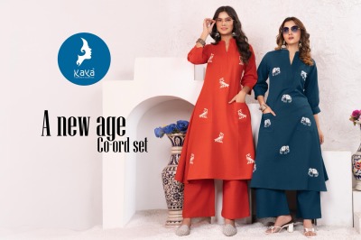 Kishna by Kaya Super quality Best designed Cotton Flex Kurti with bottom at affordable rate  kurtis catalogs