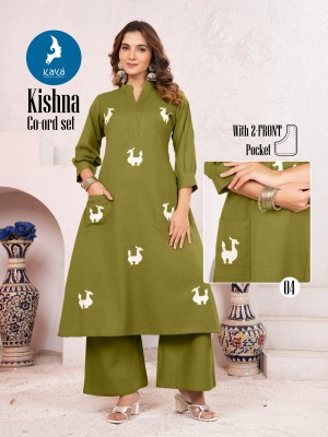 Kishna by Kaya Super quality Best designed Cotton Flex Kurti with bottom at affordable rate  kurtis catalogs