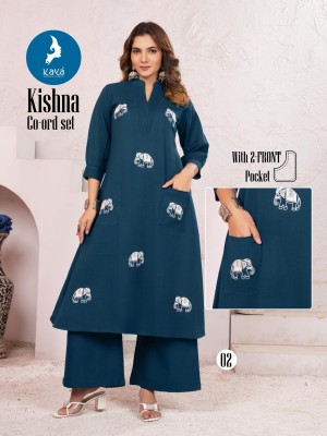 Kishna by Kaya Super quality Best designed Cotton Flex Kurti with bottom at affordable rate  kurtis catalogs