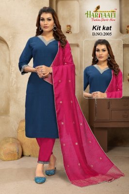 Kitkat vol 2 by Hariyaali coding work fancy kurti pnt and dupatta catalogue at low rate readymade suit catalogs