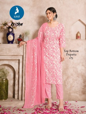 Krisha by Kaya Cotton Printed Straight Cut Readymade suit collection at low price  readymade suit catalogs