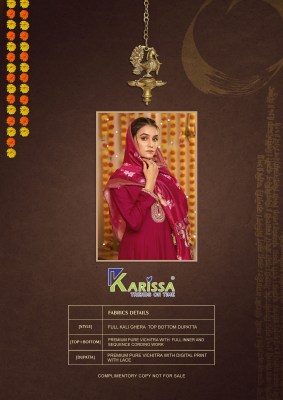 Krissa by Gehna Premium Vichitra Silk with Kasab work fancy Anarkali suit catalogue readymade suit catalogs