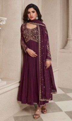 Vinay Fashion Kuleesh by sabina designer embroidered chinon kali with dupatta and embroidered   readymade suit catalogs