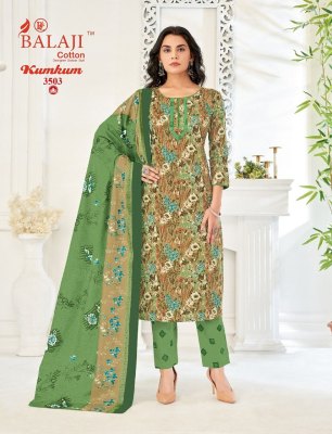 Kumkum vol 35 by Balaji pure cotton printed unstitched dress material catalogue at amaviexpo salwar kameez catalogs