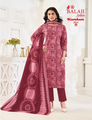 Kumkum vol 35 by Balaji pure cotton printed unstitched dress material catalogue at amaviexpo salwar kameez catalogs