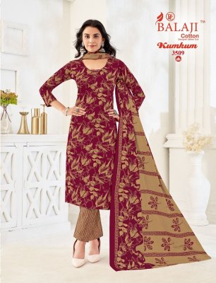 Kumkum vol 35 by Balaji pure cotton printed unstitched dress material catalogue at amaviexpo salwar kameez catalogs