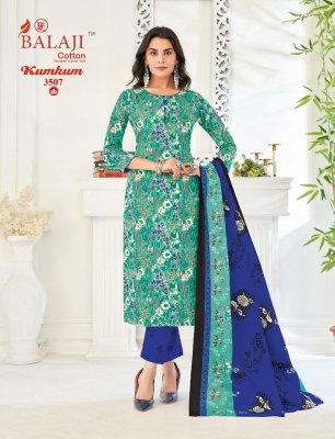 Kumkum vol 35 by Balaji pure cotton printed unstitched dress material catalogue at amaviexpo salwar kameez catalogs