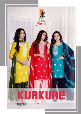 Kurkure by Master reyon fancy readymade patiyala salwar suit collection at amaviexpo Master