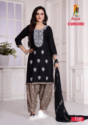 Kurkure by Master reyon fancy readymade patiyala salwar suit collection at amaviexpo readymade suit catalogs