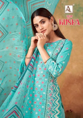 Kusha by Alok suit pure zam designer printed unstitched dress material catalogue Alok Suit