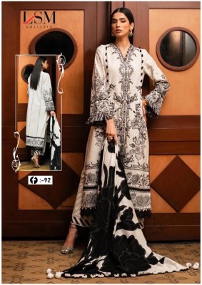 LSM Galleria brand Firdous queen lawn vol 9 karachi lawn cotton printed unstitched pakistani suit catalogue pakistani suit catalogs