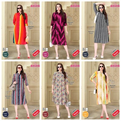 La Fairy present fancy Umbrella style fancy reyon kurti catalogue at low rate kurtis catalogs