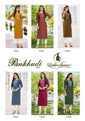 Ladies Flavour Pankhudi vol 3 Heavy Sequence embroidery work Kurti catalogue supplier  kurtis catalogs