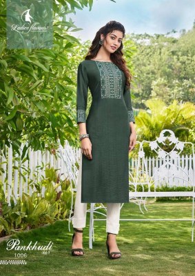 Ladies Flavour Pankhudi vol 3 Heavy Sequence embroidery work Kurti catalogue supplier  kurtis catalogs