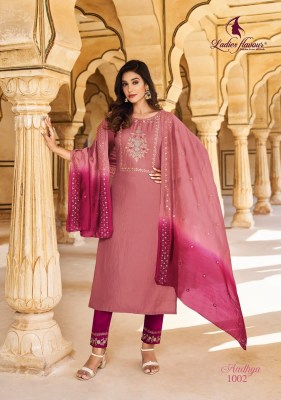 Ladies flavour by Aadhya heavy chinon with embroidered readymade suit catalogue at wholesale price readymade suit catalogs